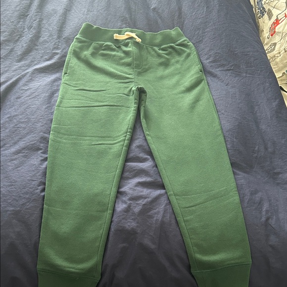Lands' End Kids Forest Green Sweatpants - Picture 1 of 4